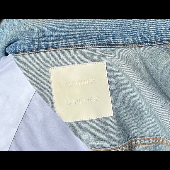 MOTHER Jean Jacket Embellished with Swarovski Crystals - Picture 9 of 14